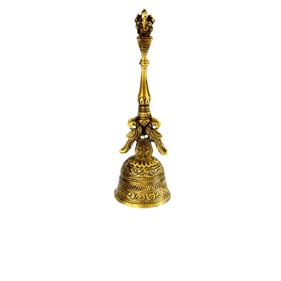 WIGANO Brass Ganesh Puja Bell 